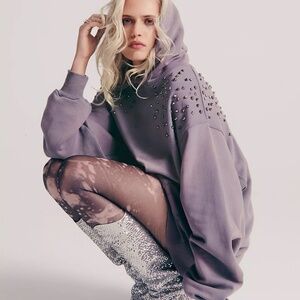 FREE PEOPLE WE THE FREE "LONELY HEART HOODIE" SMALL $198
